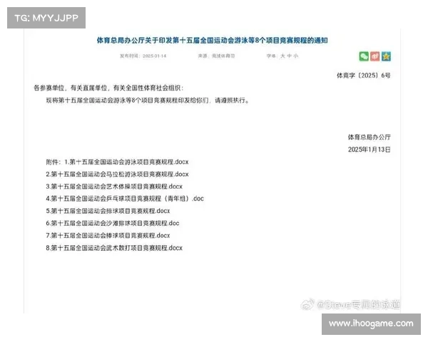 体育赛事的竞赛规程 体育赛事的竞赛规程